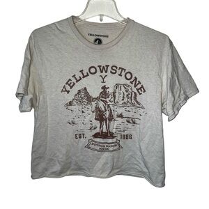 Yellowstone Cropped Tee Cotton Size Small